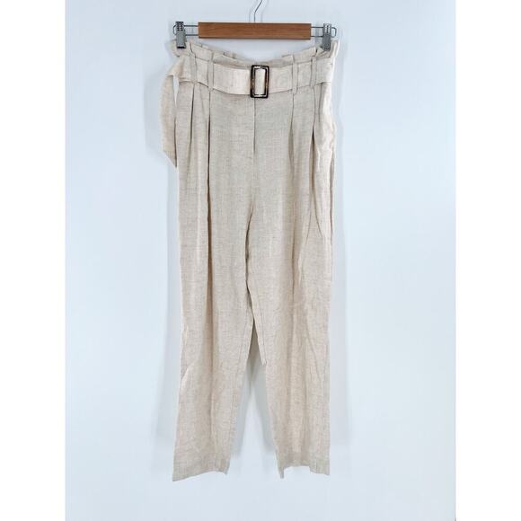 NWT Charlie Holiday Anthropologie Oasis High Rise Pant in Bone Cream Size 6 - Picture 3 of 6